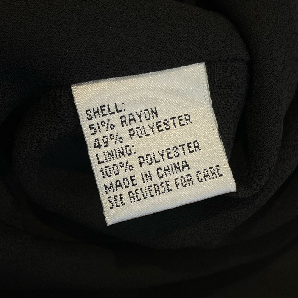 Talbots Petites Black Button Down Collared With F… - image 5